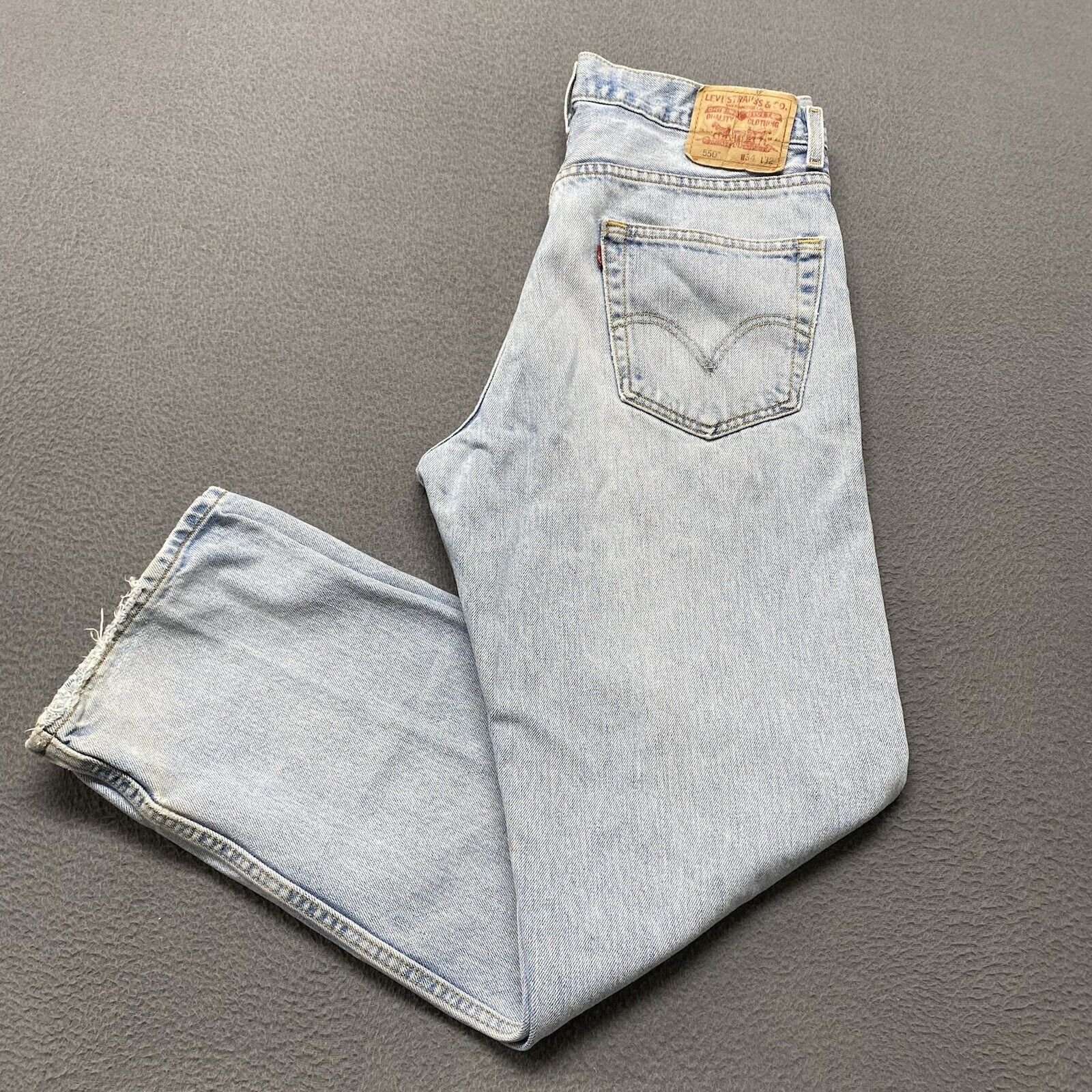 Vintage Levi’s 550 Jeans Mens 34x32 Blue Denim Relaxed Straight Baggy Grunge Y2K