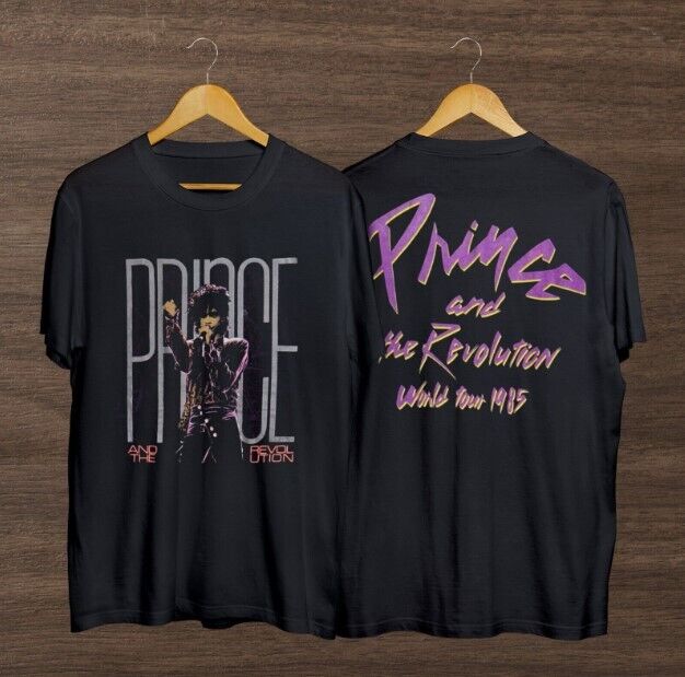 Vintage 1985 Prince And The Revolution Purple Rain World Tour Shirt New new