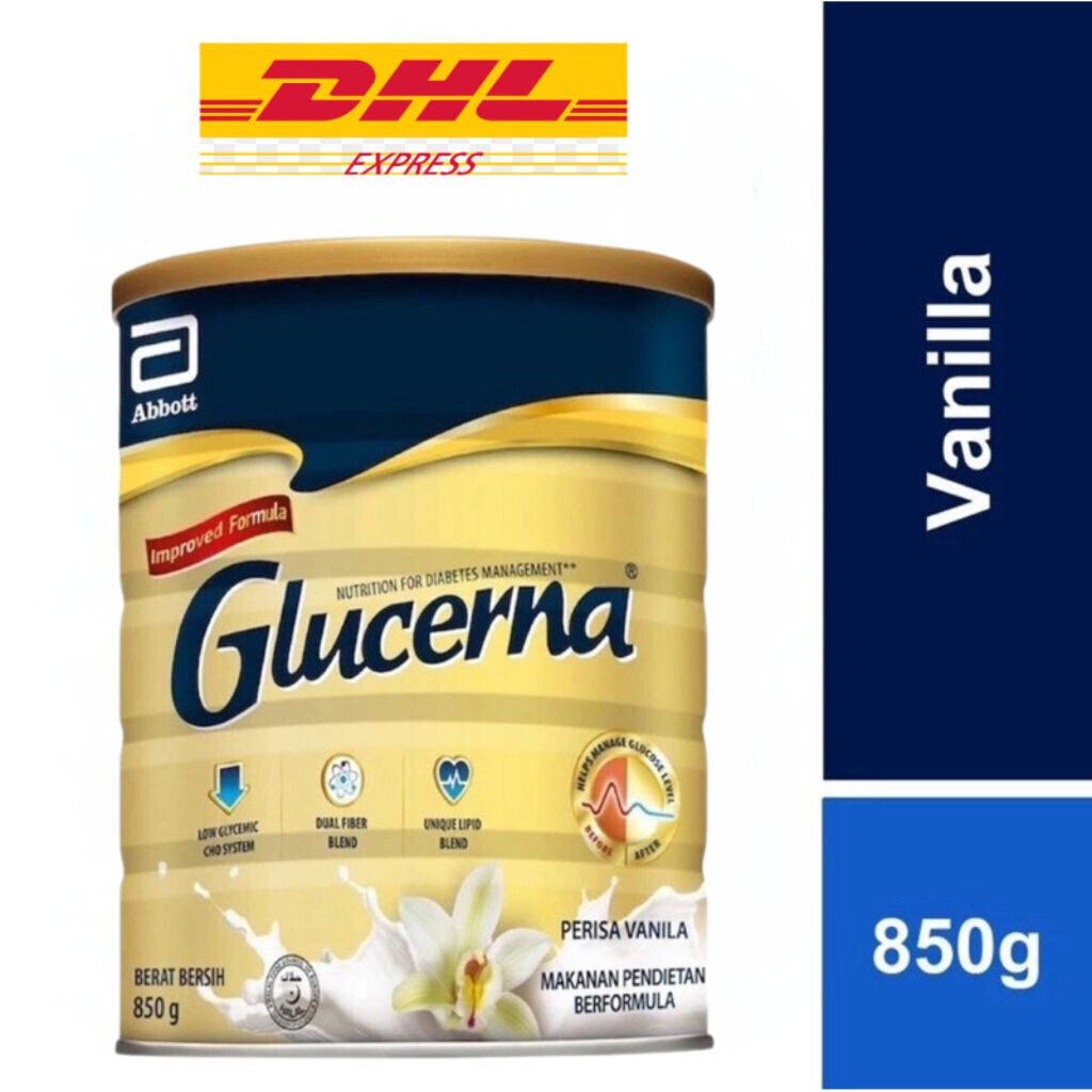 Glucerna Triple Care Diabetic Milk Powder Vanilla Wheat 850g DHL EXPRESS