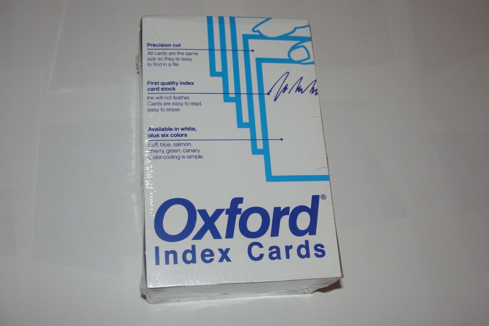 Vintage 1000 Count Oxford 3” x 5” (7320) index Cards Huge Lot made in NY USA BLU