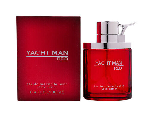 Yacht Man Red by Myrurgla 3.4 oz EDT Cologne for Men New In Box