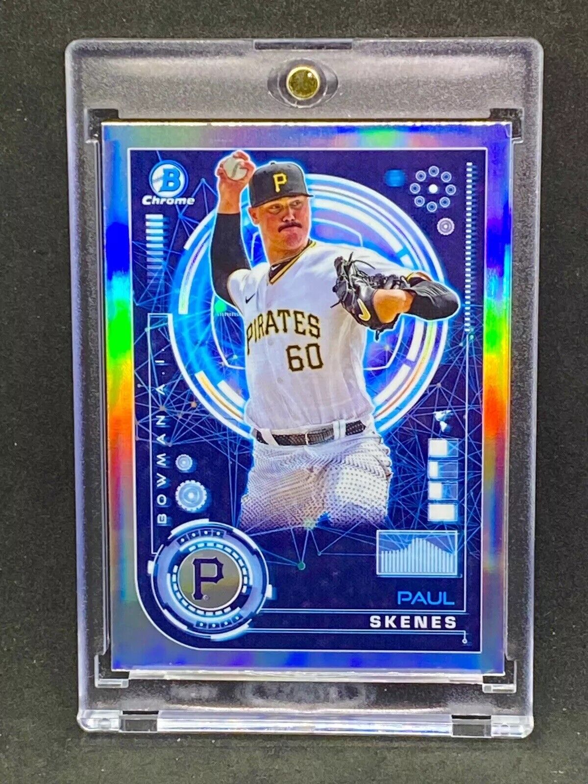 Paul Skenes RARE ROOKIE RC REFRACTOR BOWMAN CHROME INVESTMENT CARD PIRATES