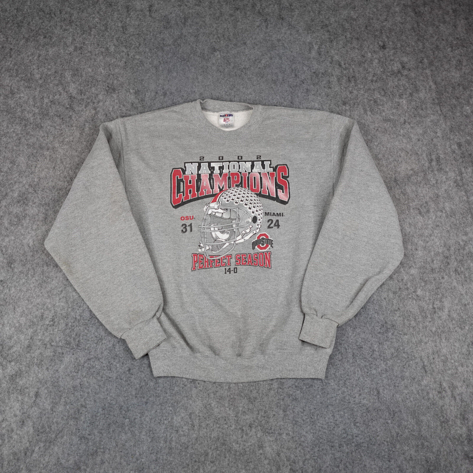 Vintage Ohio State Buckeyes Sweatshirt Mens Medium Sweater 2002 National Champs