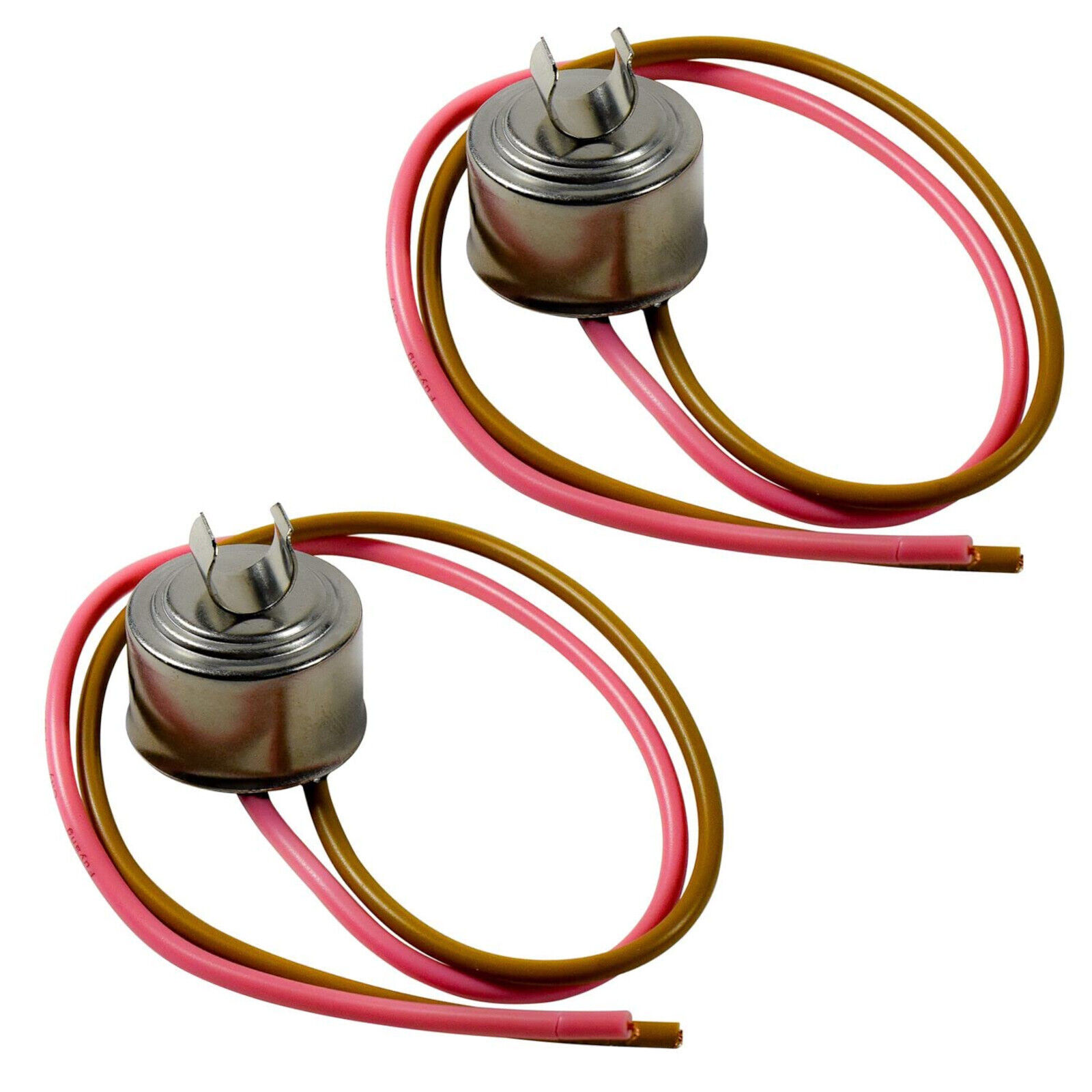 2-Pack HQRP Bimetal Refrigerator Defrost Thermostat for Whirlpool WP4387503