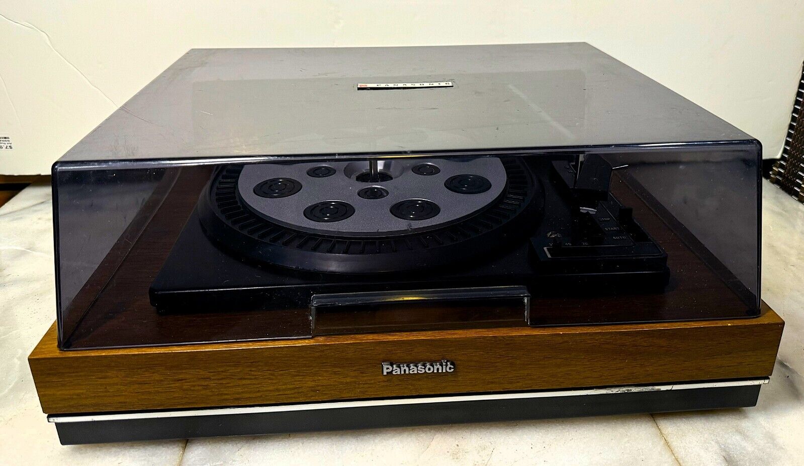 SERVICED SEE VIDEO BSR C129 - Stacking Record Changer - Panasonic Super nice😗