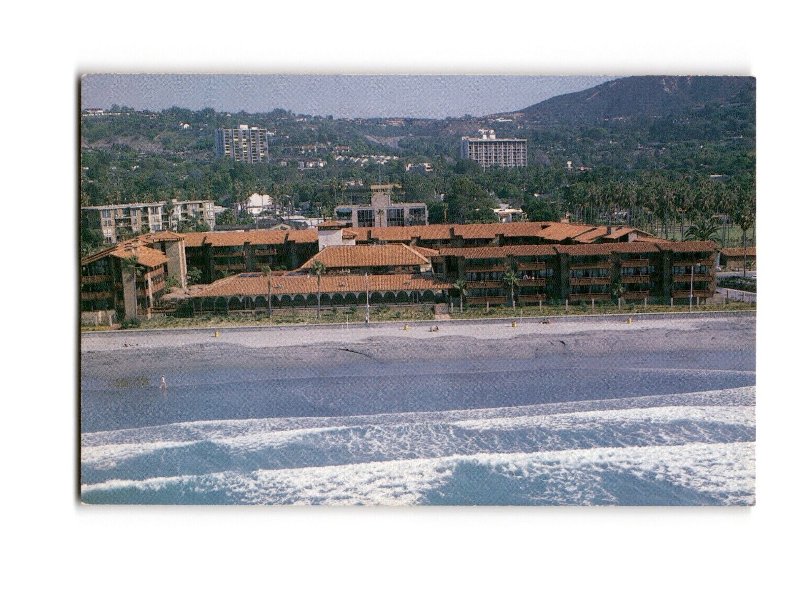 Sea Lodge Hotel La Jolla California Aerial View Vintage Chrome Postcard