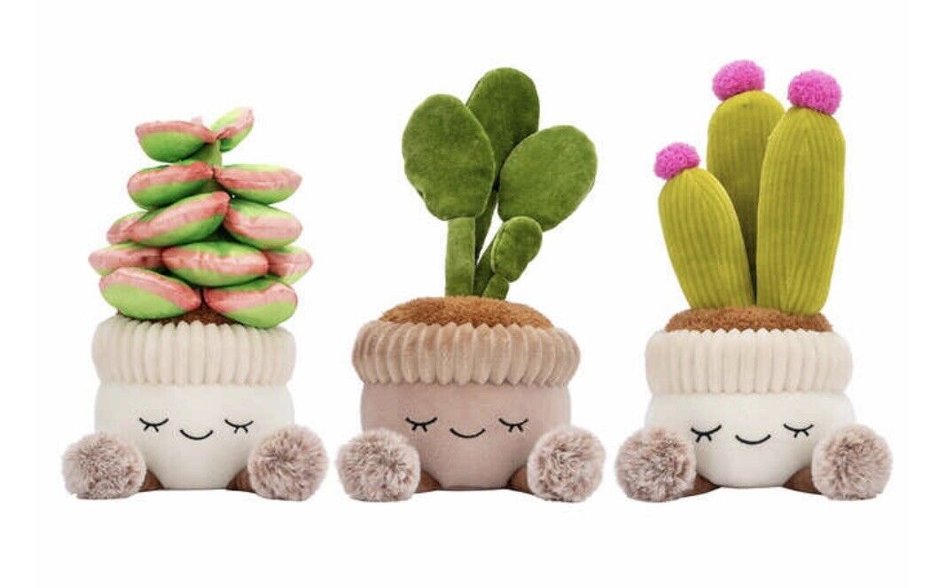 Greenhouse by Russ 12 Inch Plush Plants, 3-pack /Succulents