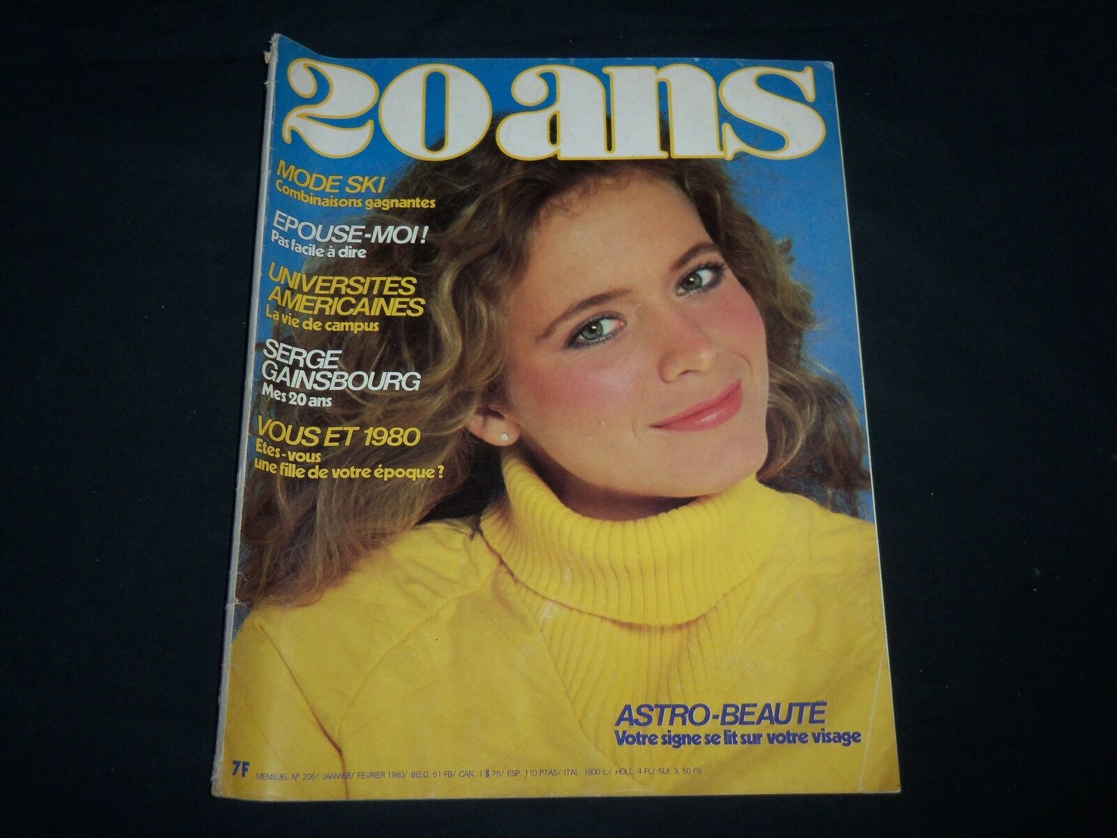 1980 JANUARY/FEBRUARY 20 ANS FRENCH MAGAZINE - NICE FRONT COVER - O 12324