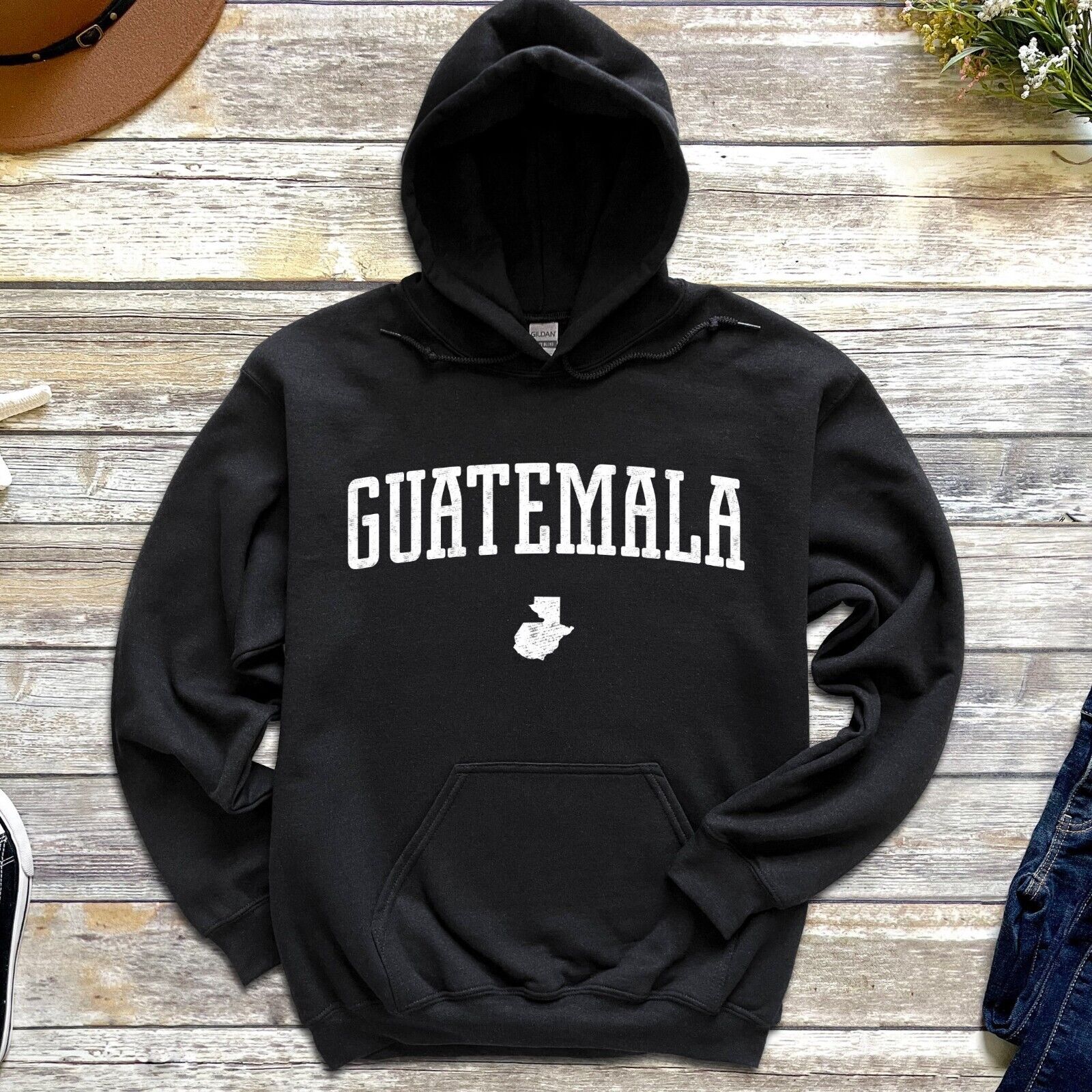 Guatemala Hoodie | Guatemala Vintage Pullover Hoodie