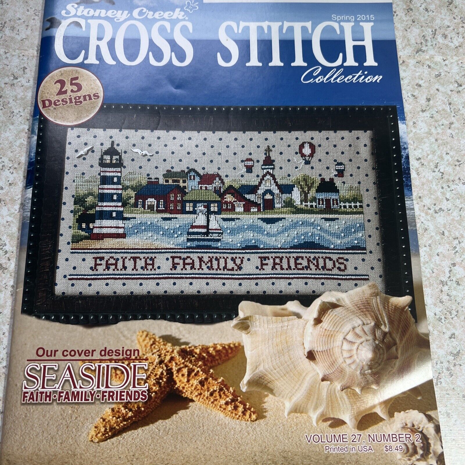 Stoney Creek Collection Cross Stitch Magazine Spring 2015 Nautical Faith NEW
