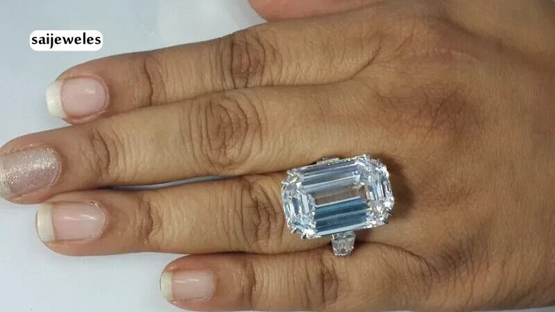 Huge 6CT Emerald Cut Diamond Lab-Created 3-Stone Wedding Ring 14K White Gold FN