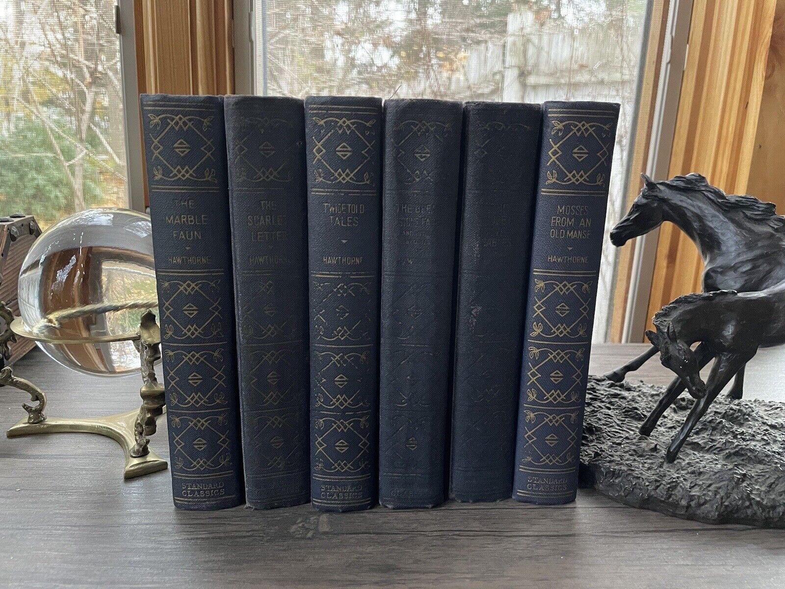 PreWar Nathaniel Hawthorne Set 6 Volumes 1931 Scarlet Gables Twice Tales Faun
