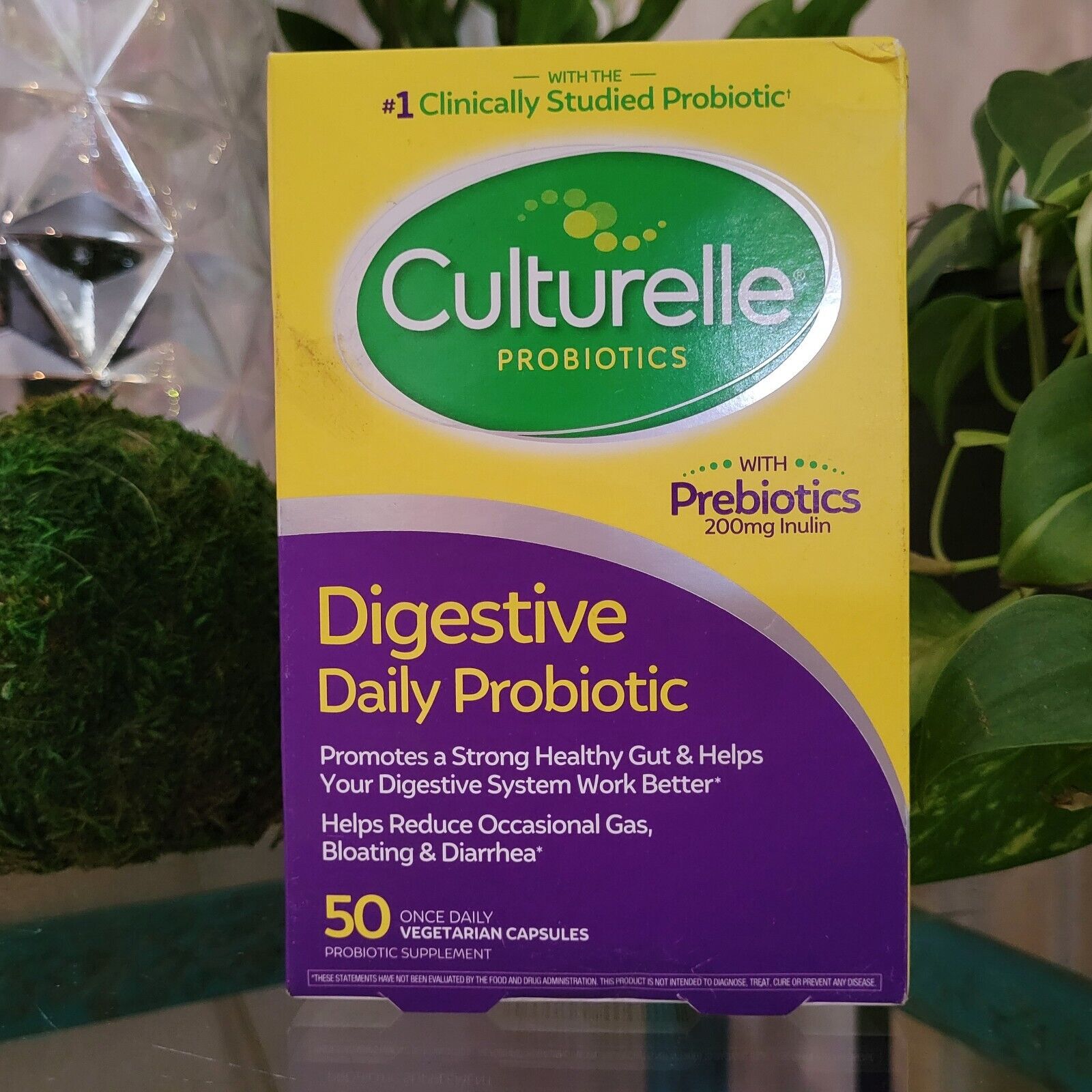 Culturelle Digestive Daily Probiotic 200mg Inulin Bloat Prebiotic Gut Health 50