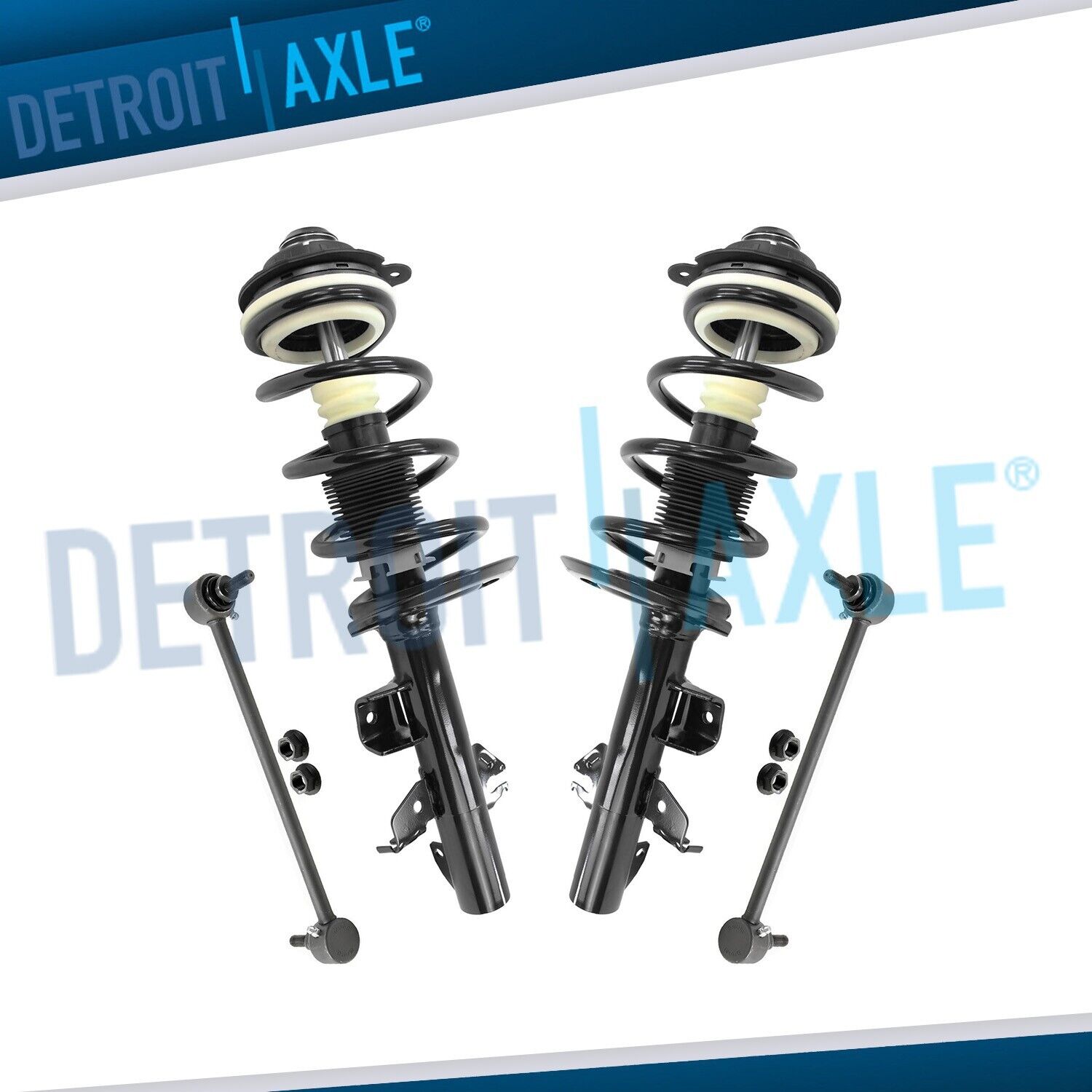 Front Left Right Struts w/ Coil Spring Sway Bars Kit for 2014-2018 Jeep Cherokee