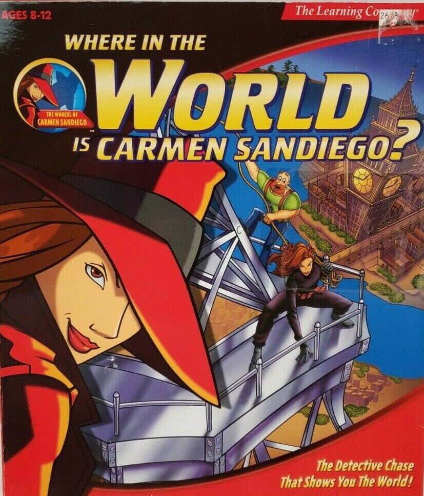 WHERE IN THE WORLD IS CARMEN SANDIEGO 1996 +1Clk Windows 11 10 8 7 XP Install