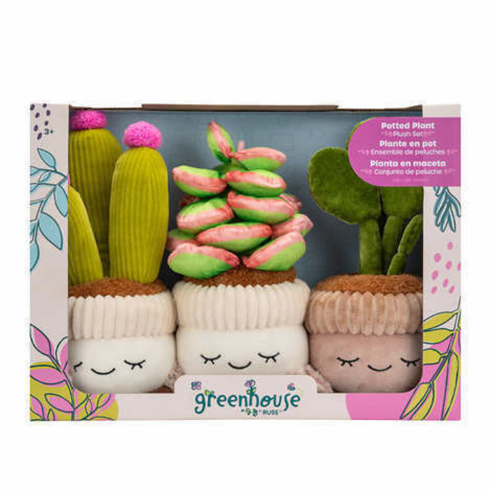 Greenhouse by Russ 12 Inch Plush Plants 3-pack Succulents Officially Licensed