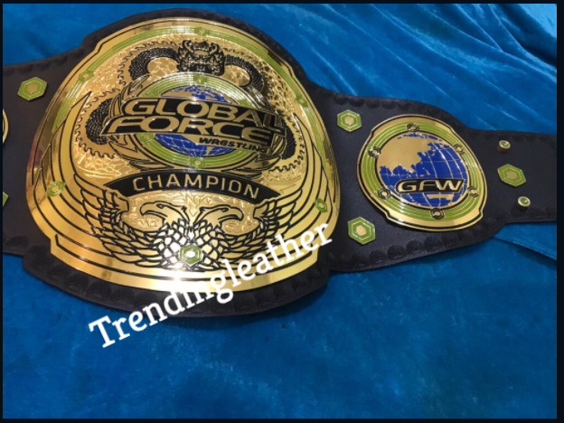 GFW Global Force Wrestling Championship Belt Adult Size 2MM Brass