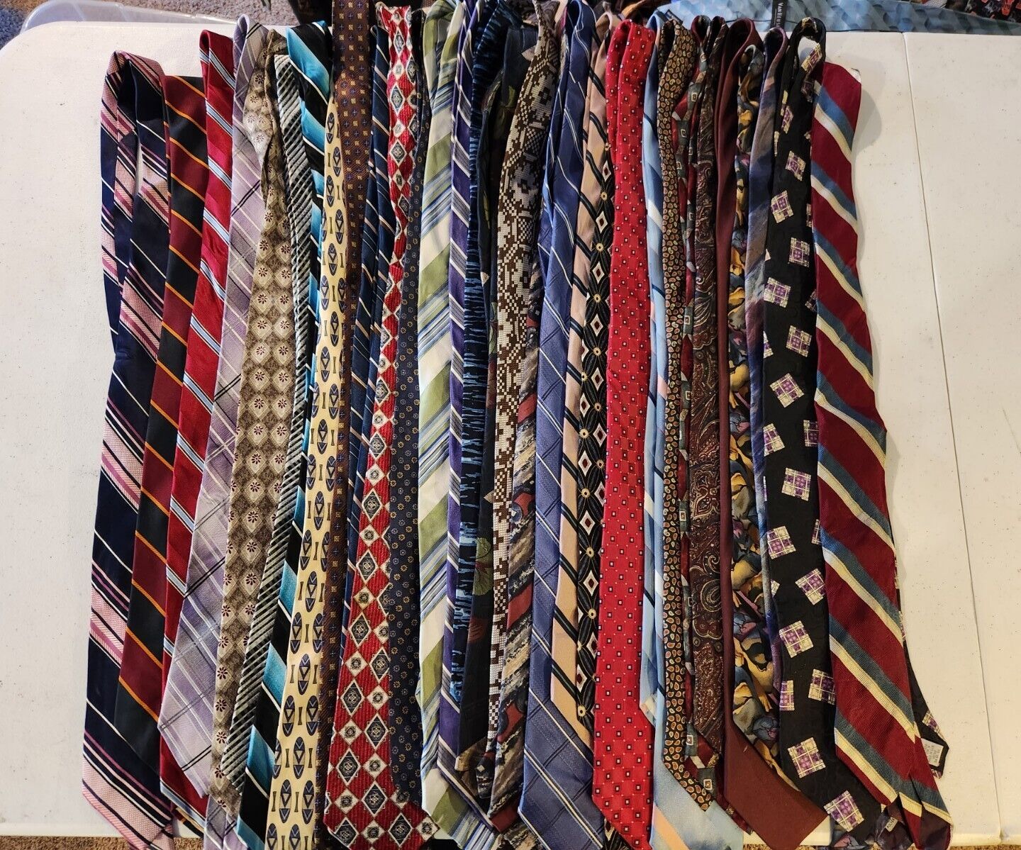 Men’s Modern/Vintage Neck Ties Lot Of 50 For Wear or Craft Or Reselling 