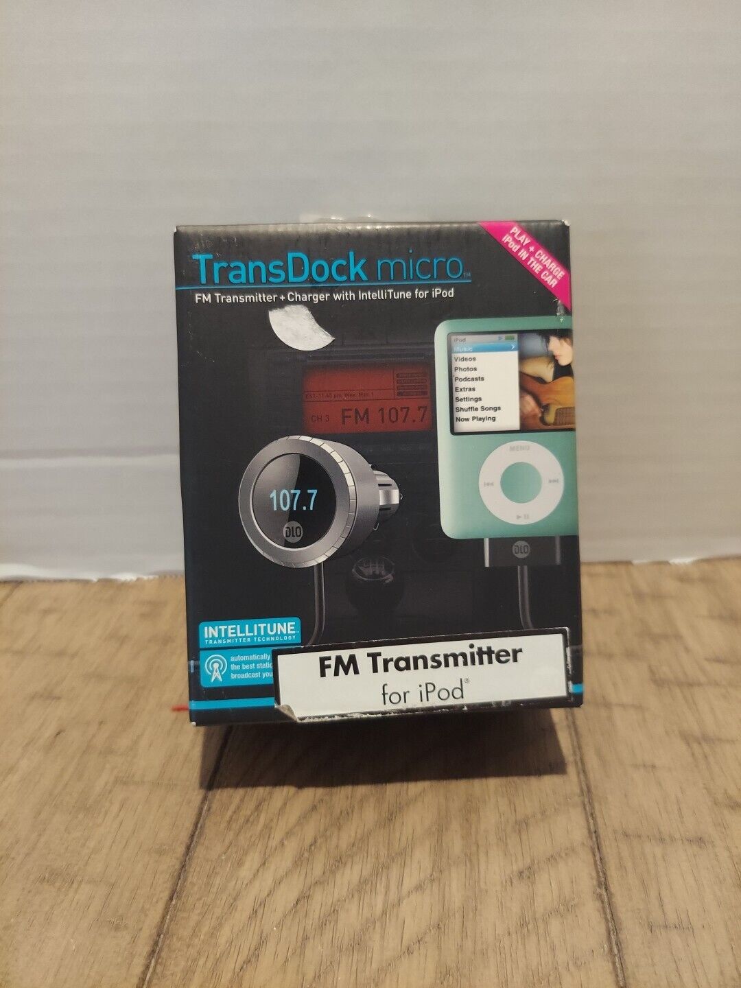DLO TransDock FM Transmitter and Charger w/Cradle For iPod & iPod Nano  **NEW**