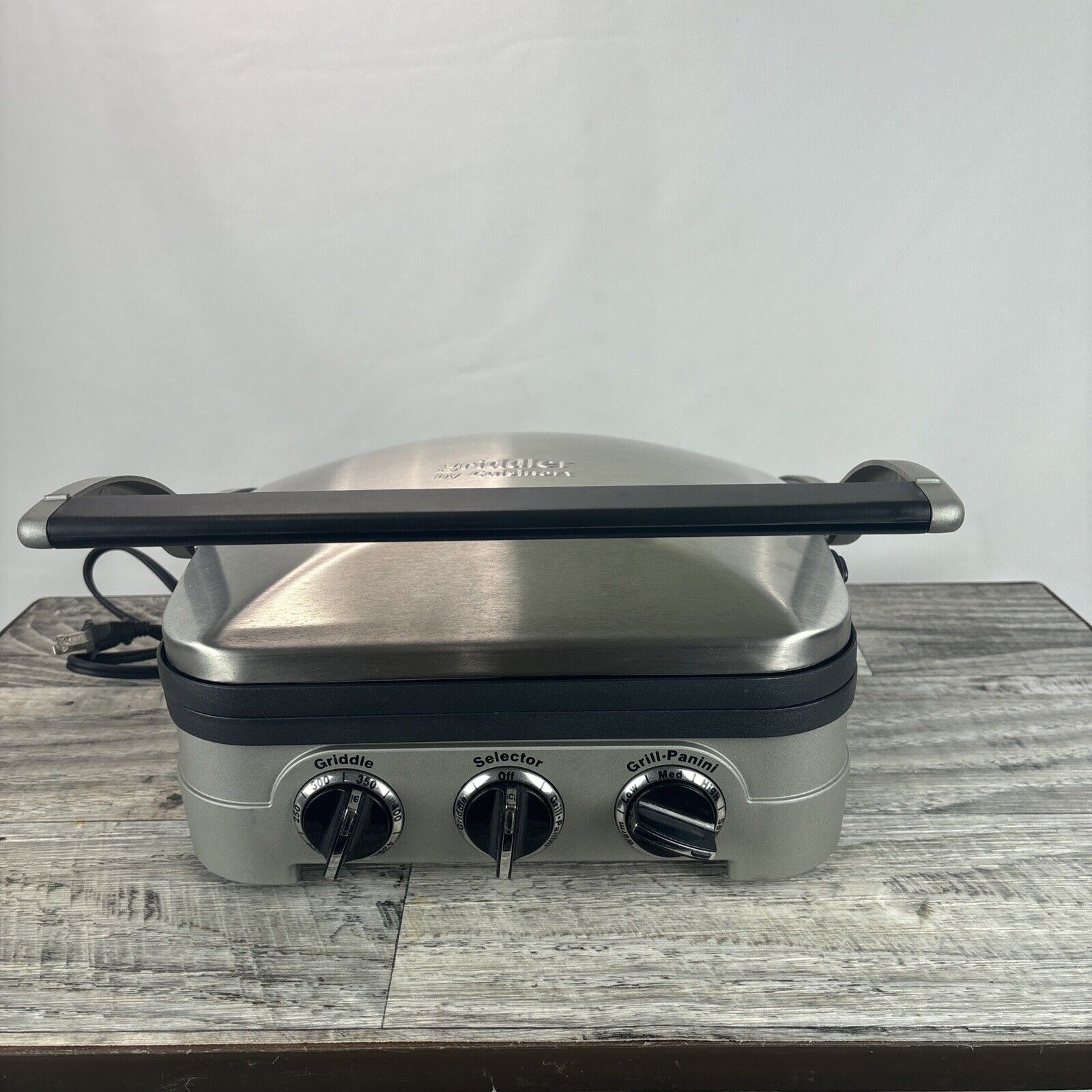 Cuisinart GR-4N Stainless Steel Griddler Panini Press Sandwich Maker 5-In-1