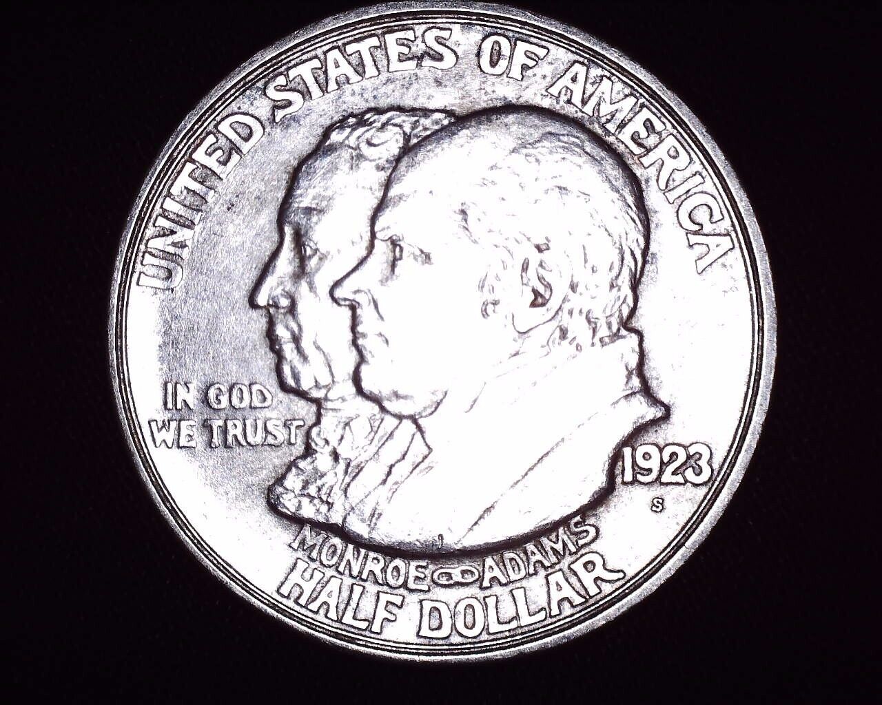 1923 S Monroe Doctrine Centennial Commemorative Silver Half Low Mintage #S226