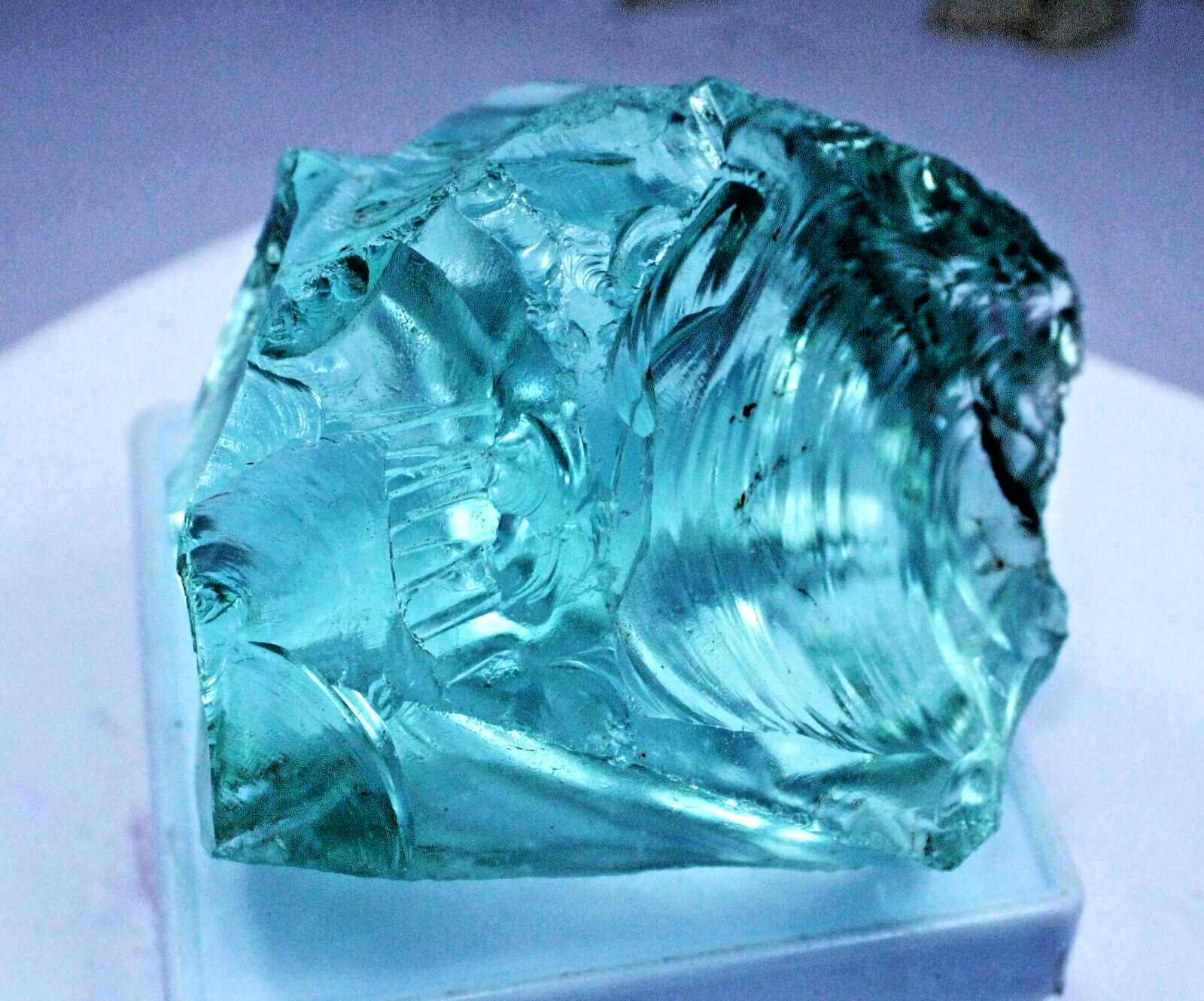 2859 Ct NATURAL Genuine Aquamarine BLUE Uncut Rough CERTIFIED Loose Gemstone