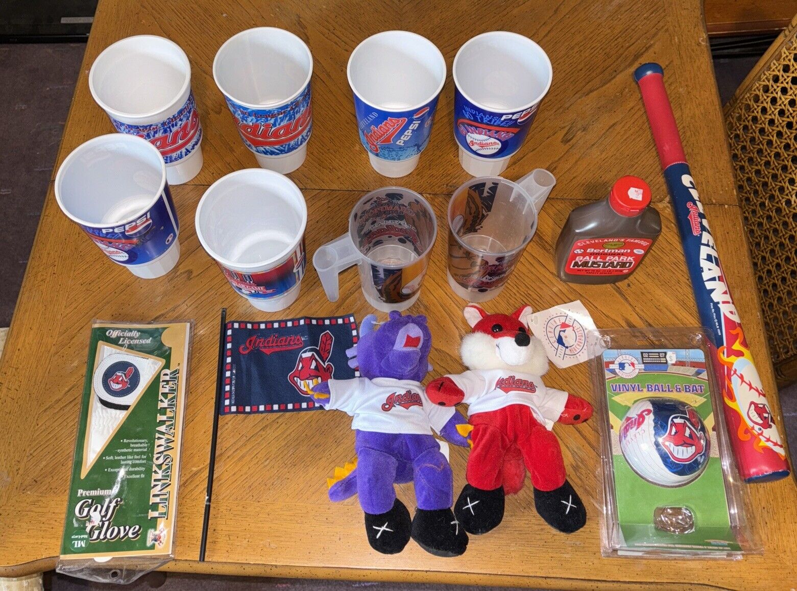 Lot Of 15 Cleveland Indians Collectible Memorabilia Rare Items