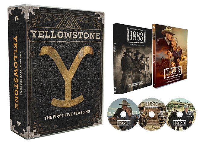 Yellowstone The Complete Series 1,2,3,4&5 Part 1 & 1883+1923 DVD-New and sealed*