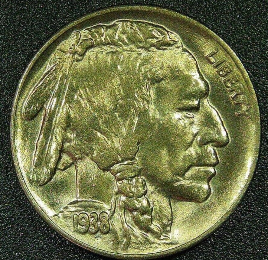 A Choice Gem 1938-D MS Buffalo Nickel  Beautiful White Luster and Strong Strike