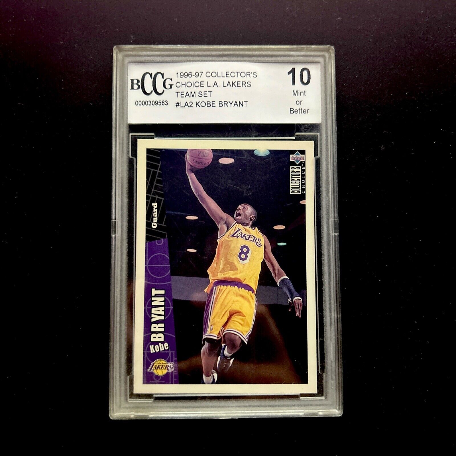 1996-97 Upper Deck Collector's Choice - #267 Kobe Bryant (RC) BCCG MINT 10