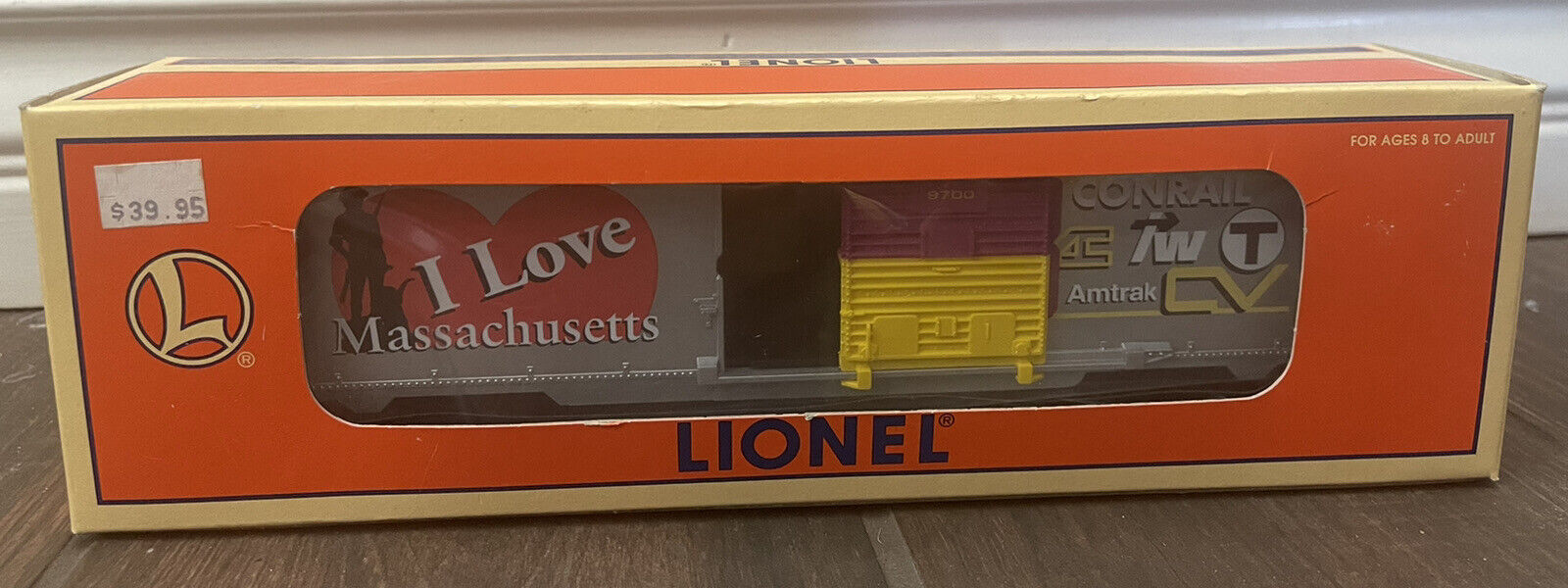 Vintage 1996 Lionel I Love Massachusetts Boxcar 6-19951