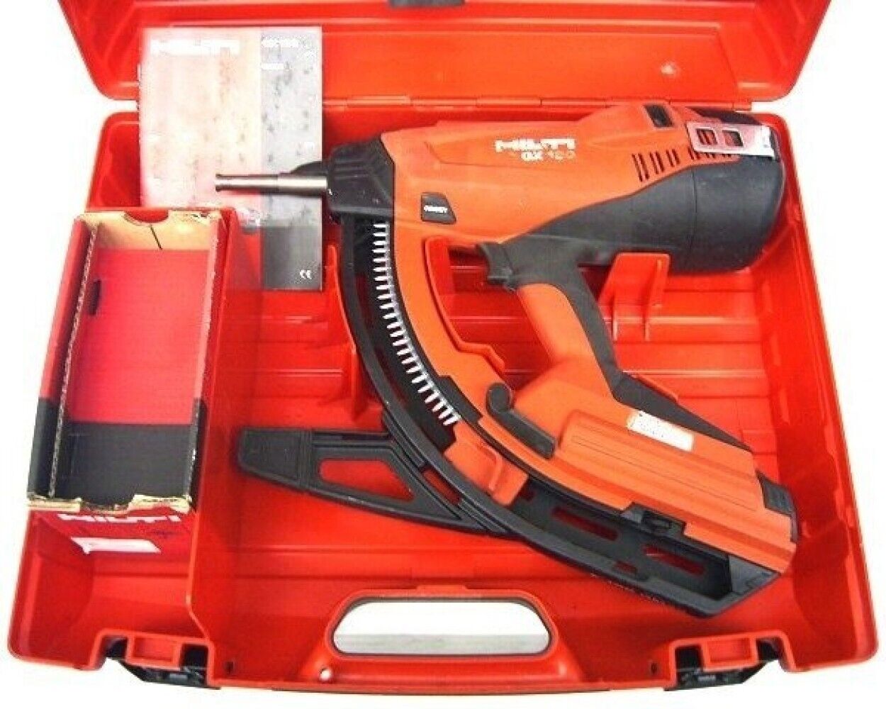 Used Hilti GX 120-ME Gas Powered Actuated Fastener Nail Gun with Case 2407031