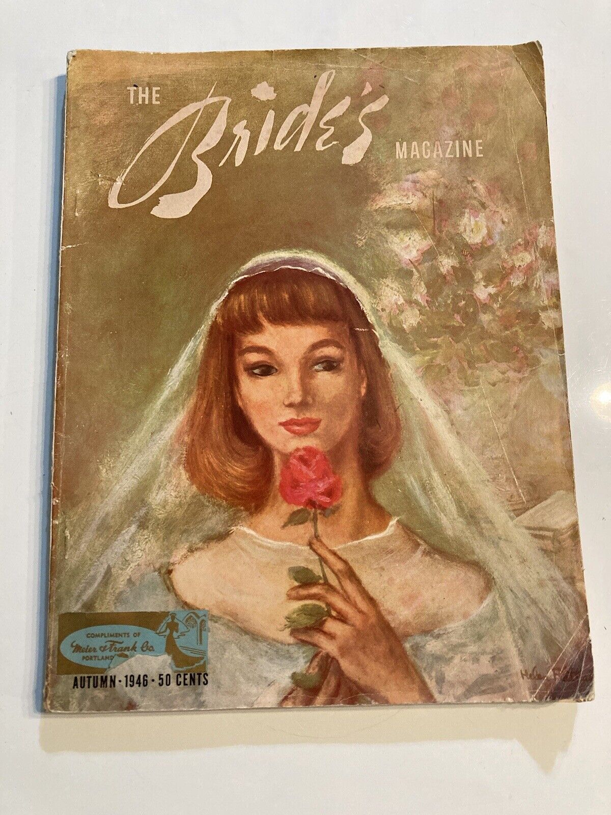 Vintage The Bride\'s Magazine Compliments of Meyer & Frank Co Autumn 1946
