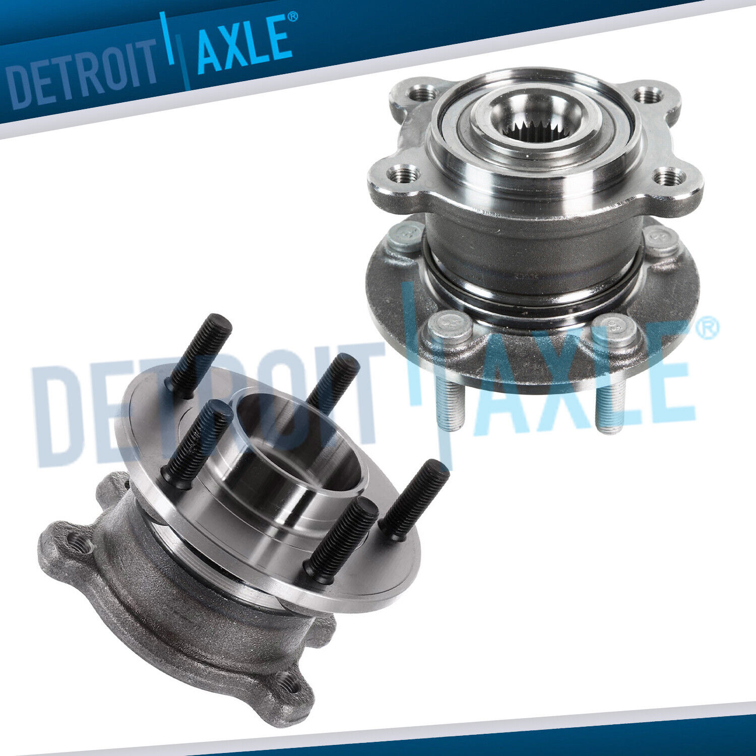 AWD Rear Left and Right Wheel Bearings and Hubs Set for Ford Escape Lincoln MKC