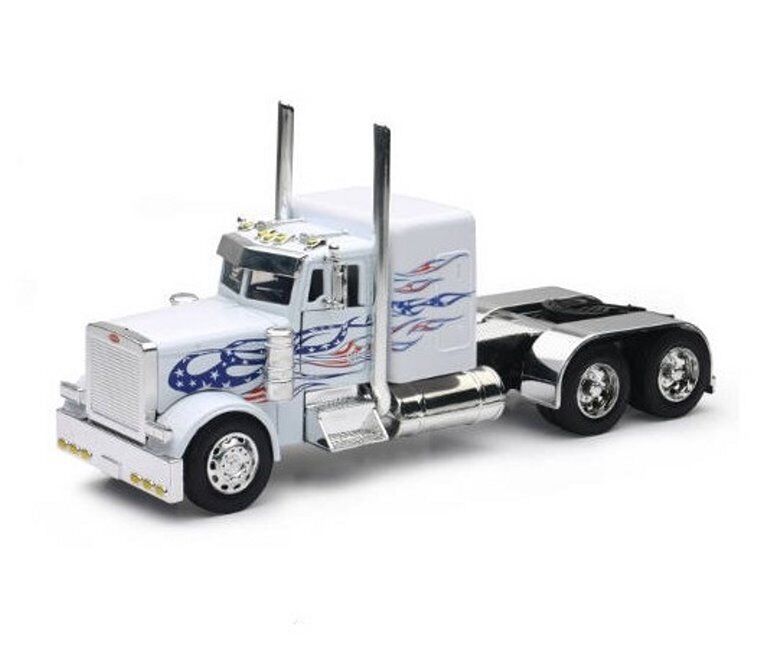 Peterbilt Model 379, White - New Ray SS-10641H - 1/32 scale Diecast Model Toy C