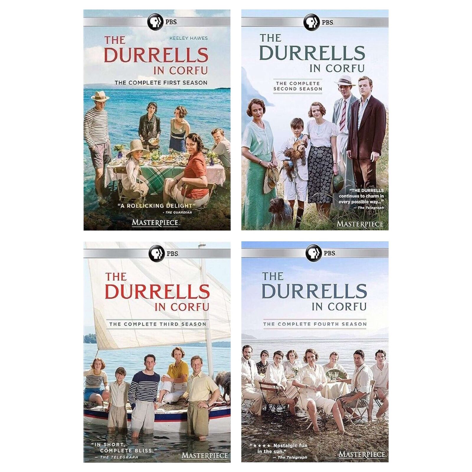THE DURRELLS IN CORFU: The Complete Series Seasons 1-4 - (DVD, 8-Disc Set) NEW