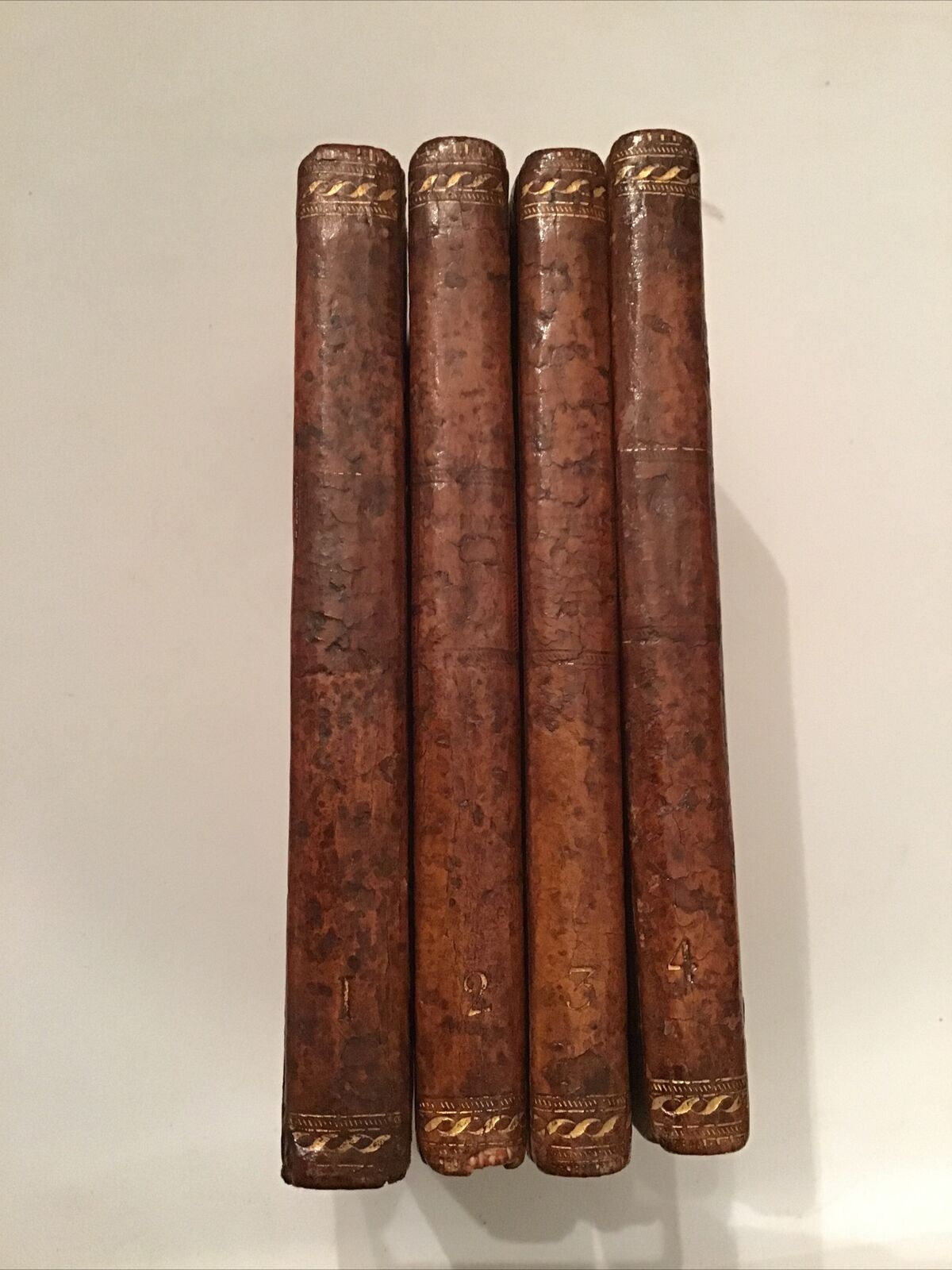 1793 The Connoisseur / by Mr. Town, Critic and Censor-General 4  Volumes Leather