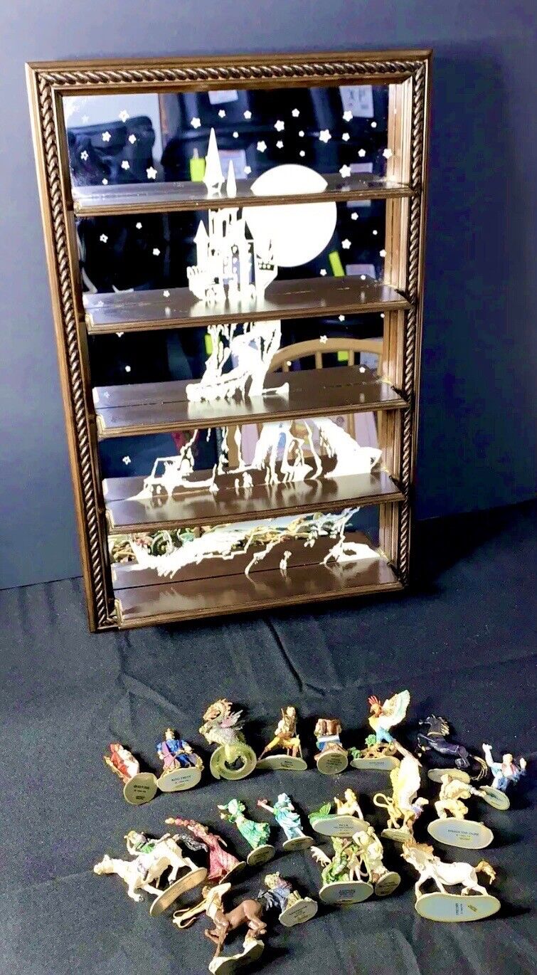 1989 Franklin Mint Enchanted Mountain 20 Mystical Hand Painted Pewter Figurines