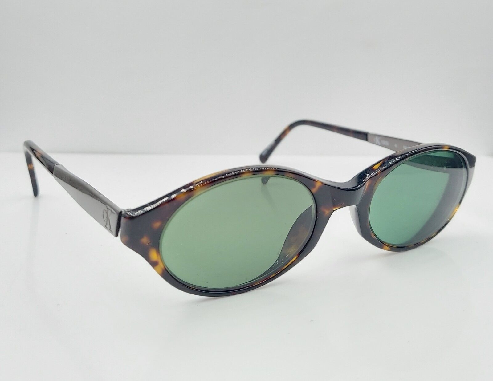 Vintage Calvin Klein CK1009 Tortoise Oval Sunglasses Hong Kong FRAMES ONLY
