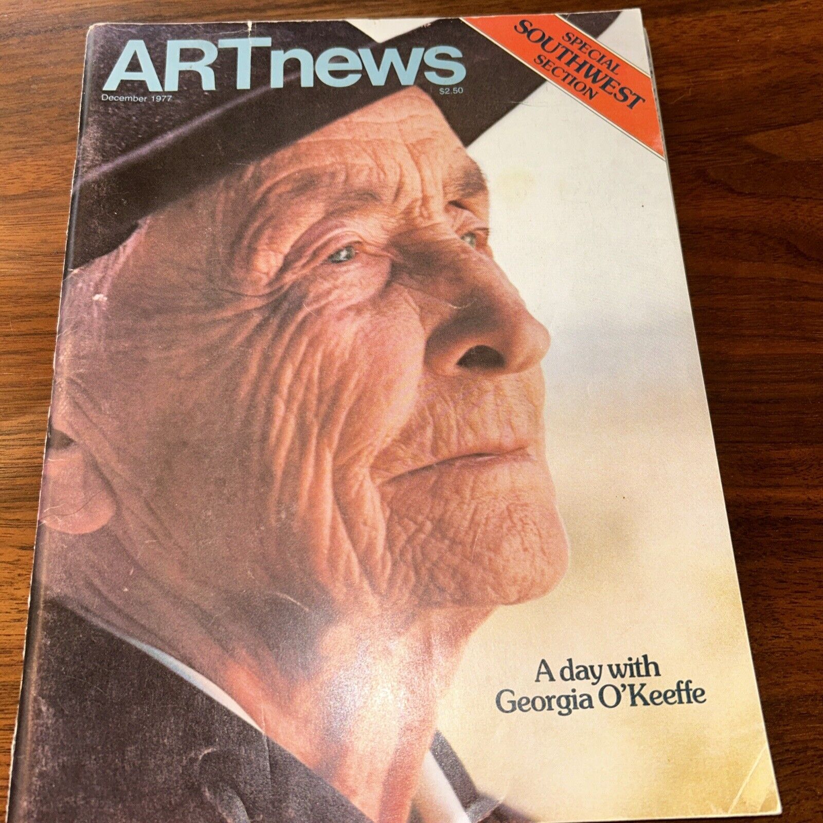 Art News Dec. 1977 Georgia O’Keefe Cover , special Southwest Section