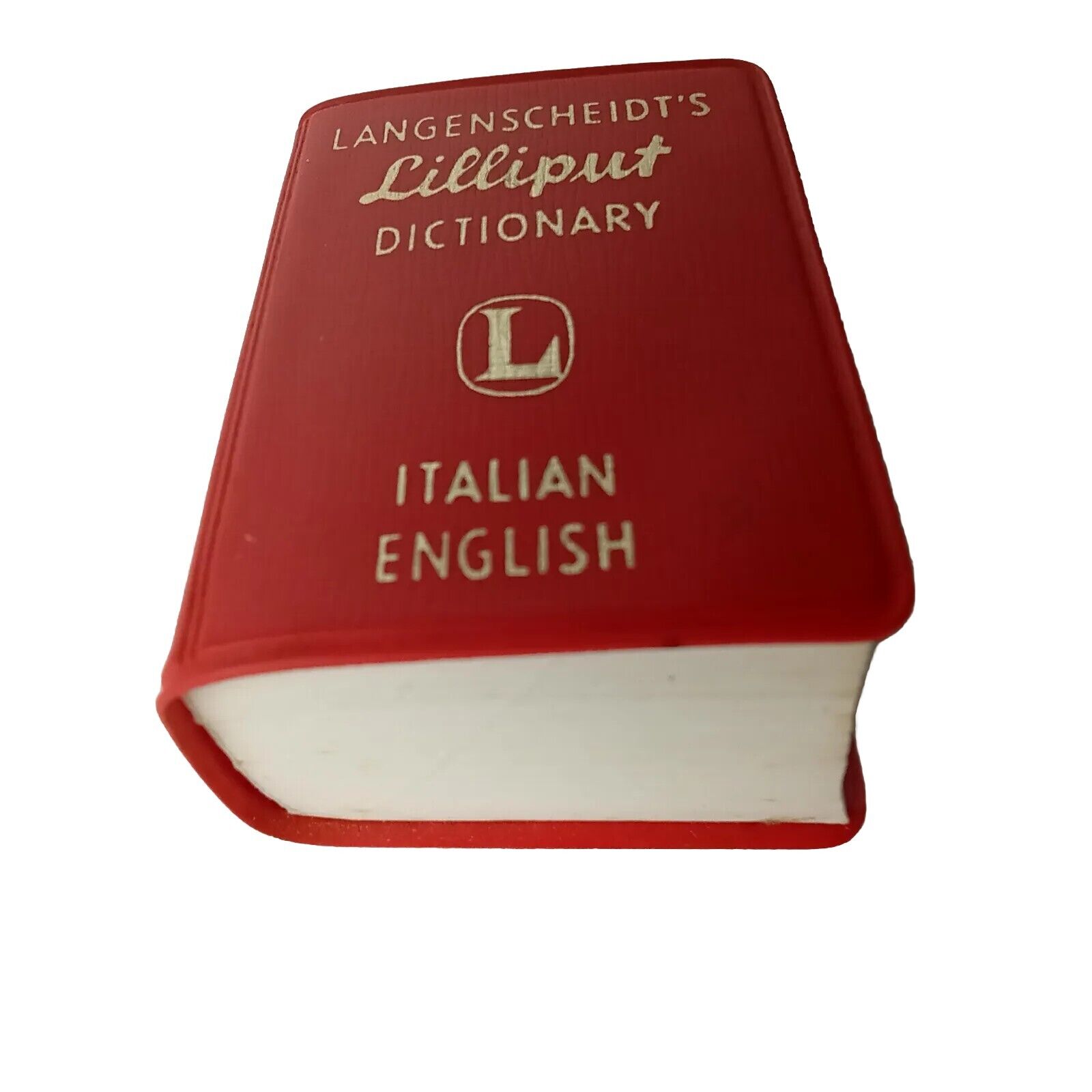 LANGENSCHEIDTS vintage Lilliput Dictionary Italian English 1964 German miniature