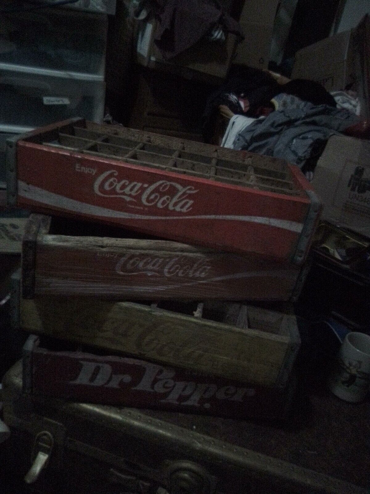 Vintage Wooden Soda Crates (Sold Separately) Coke , Dr pepper