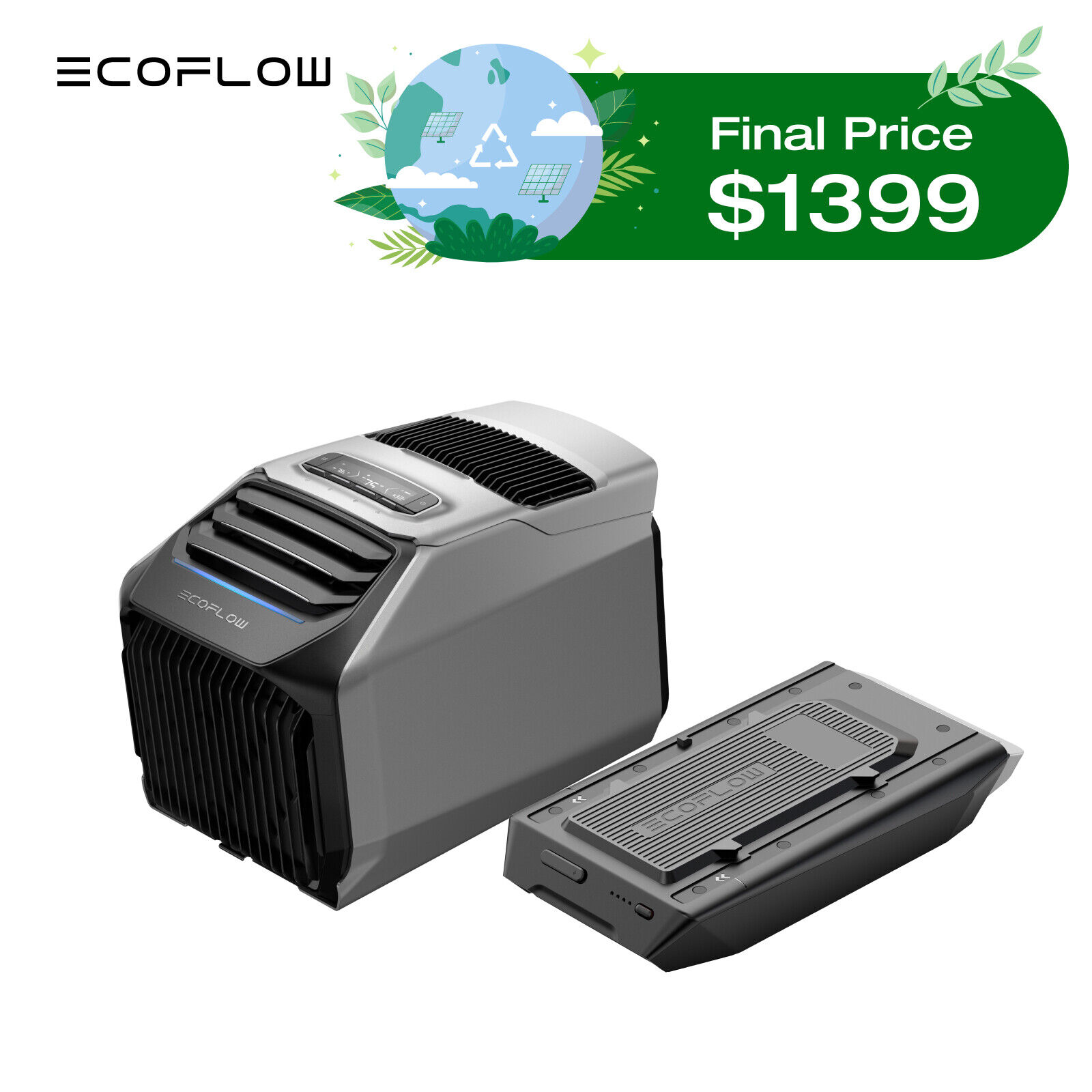 EcoFlow Wave 2 Portable Air Conditioner+Wave 2 Add-On Battery