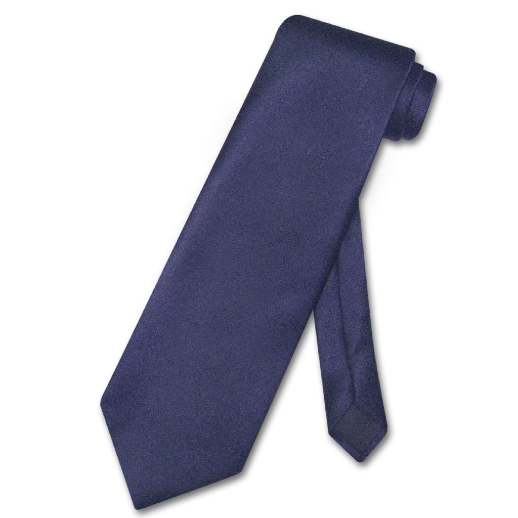 NeckTie Solid NAVY BLUE Color Men\'s Neck Tie