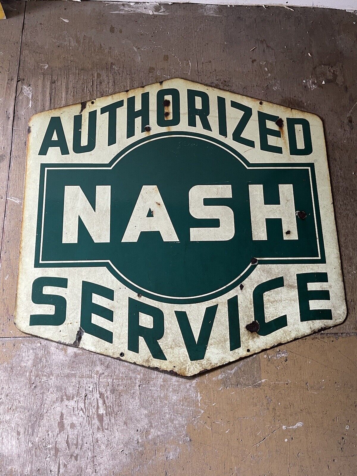 ORIGINAL VINTAGE NASH Dealership Sign