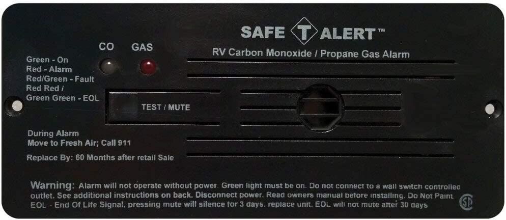 Safe-T-Alert by MTI Industries 35-742-BL Dual LP/CO Alarm - 12V, 35 Series Flush