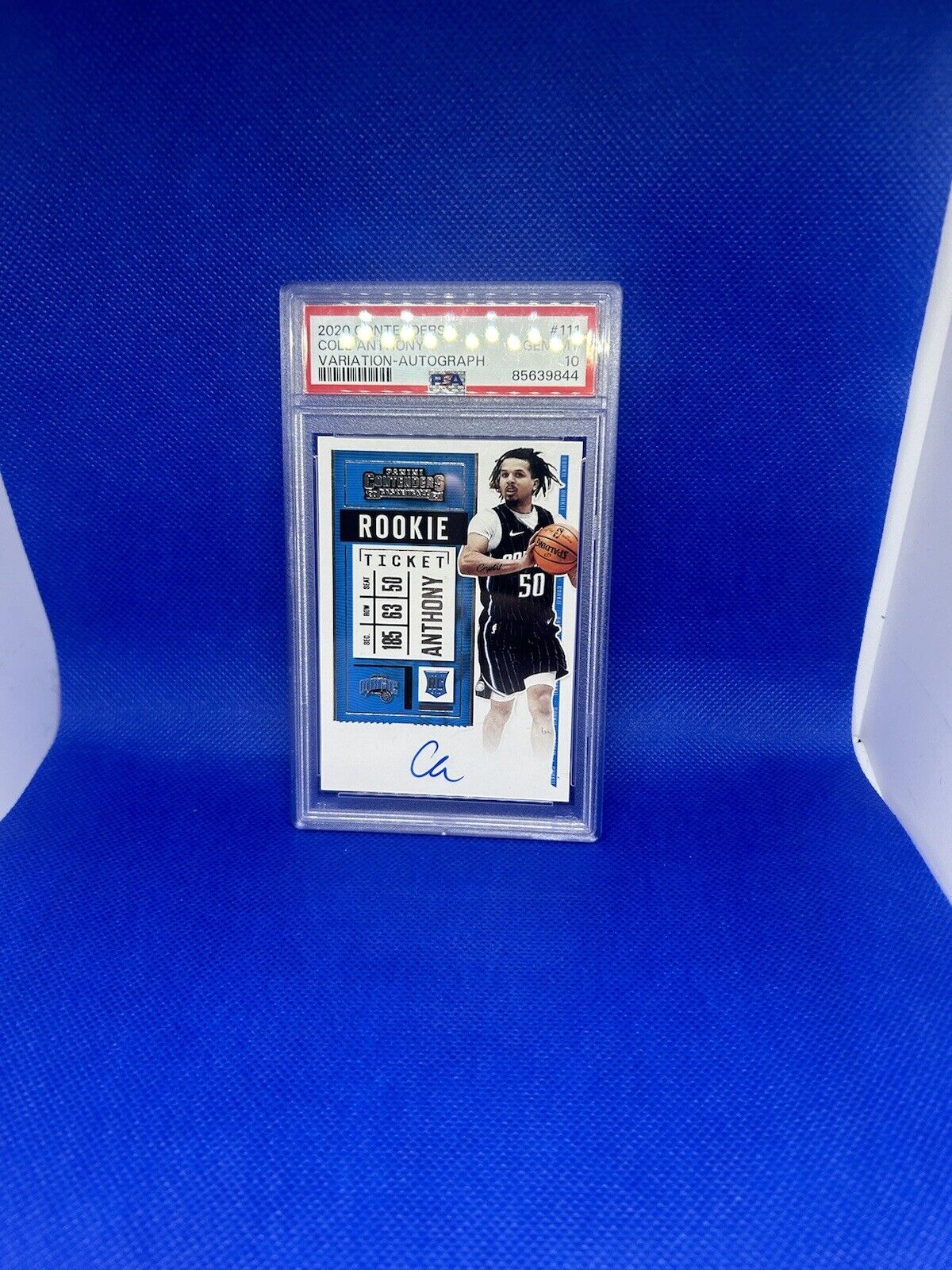 2020 Contenders Basketball Cole Anthony Rookie Auto variation PSA 19