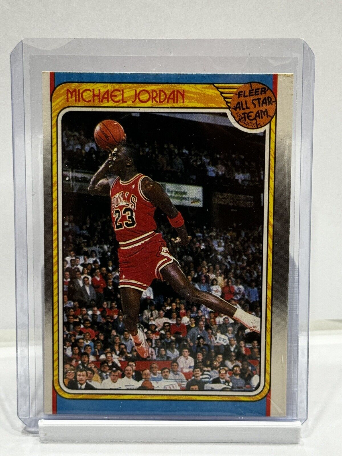 MICHAEL JORDAN Chicago Bulls 1988 Fleer All-Star Team Basketball Card #120