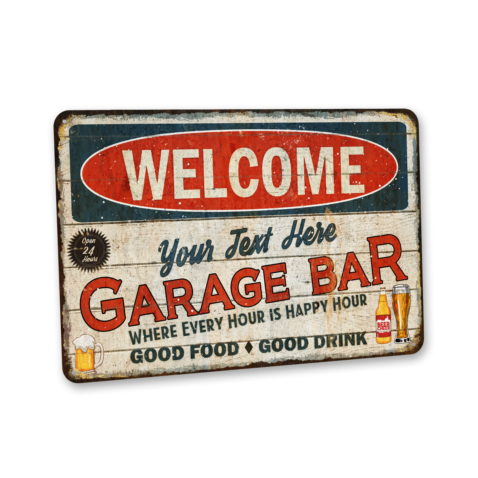Personalized Garage Bar Sign Home Bar Decor Shop Bar Metal Pub Sign 108122002162