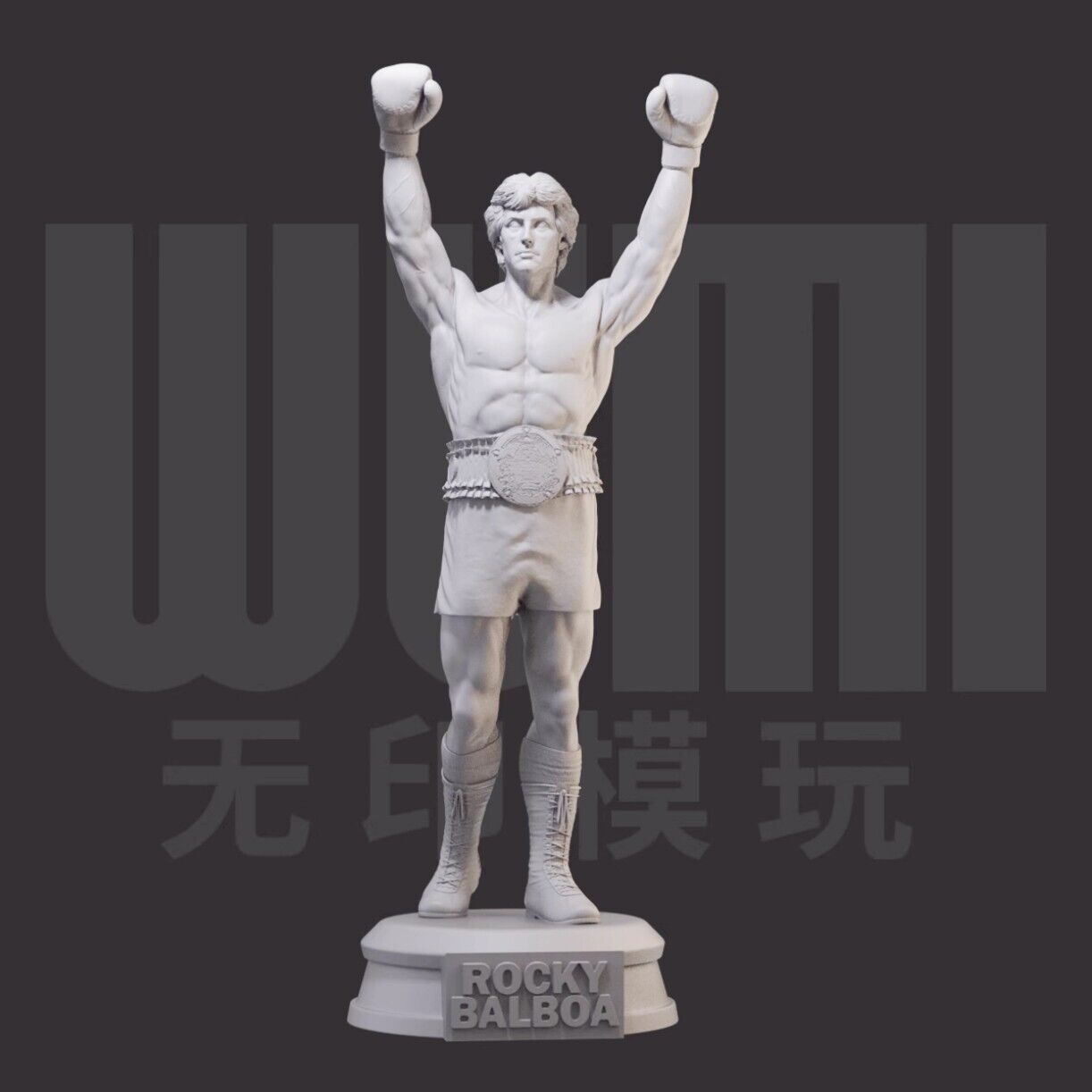 1/24 resin figures model kit Boxer Rocky unassembled unpainted